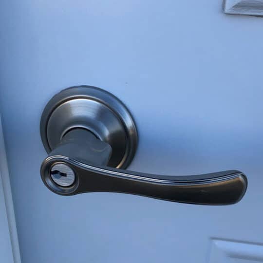 Prehung door knob