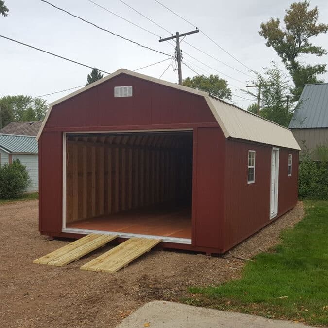 Wood ramps for garage door