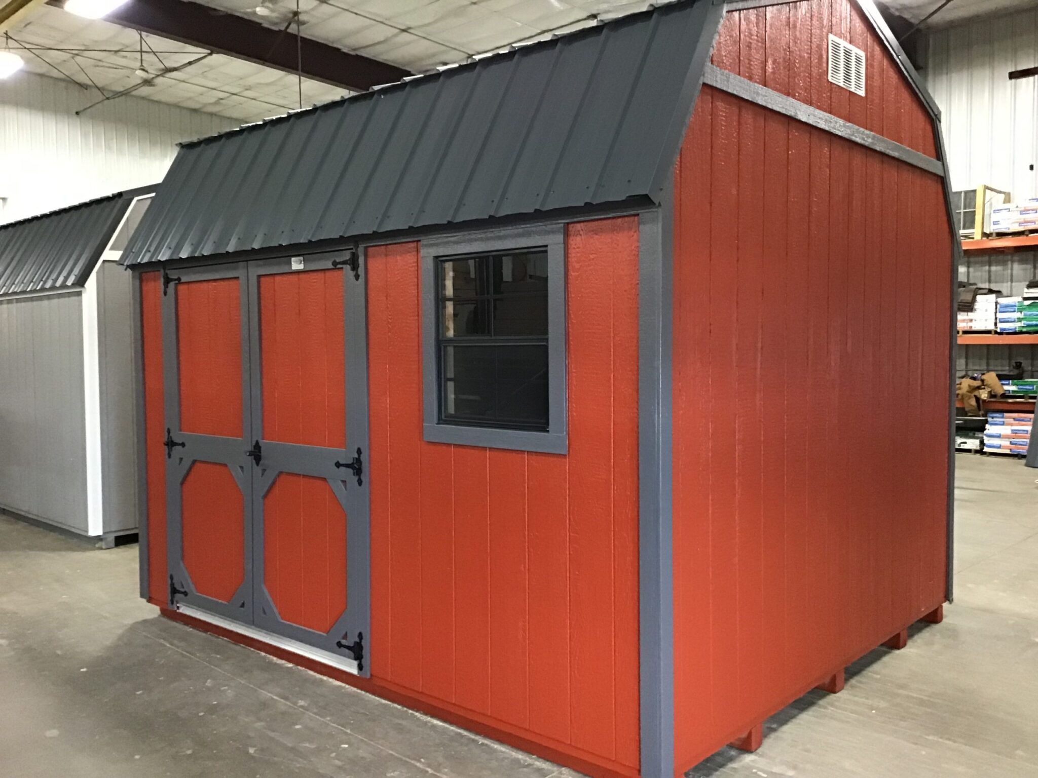 10'x12' High Barn Wood Panel Shed For Sale