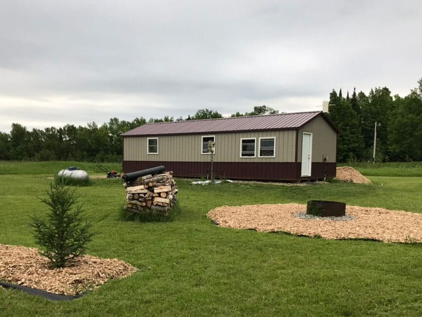 Off grid cabin shed idea