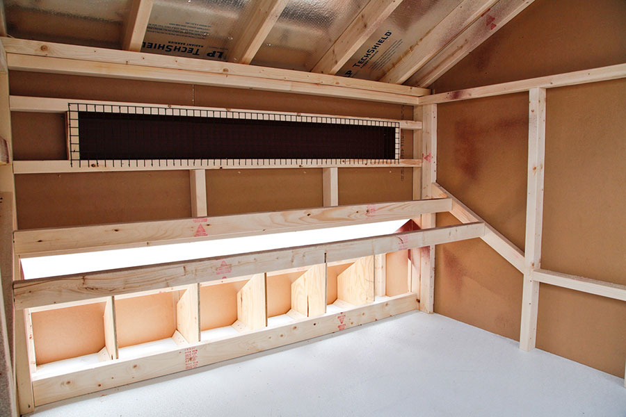 interior size for chicken coops in north dakota