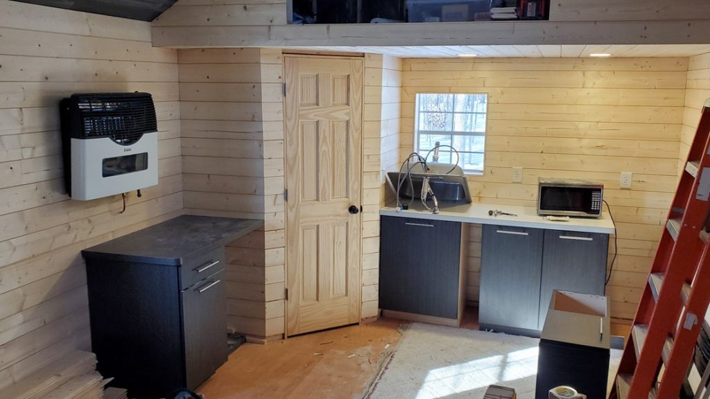 repurpose used kitchen portable cabin near detroit lakes minnesota