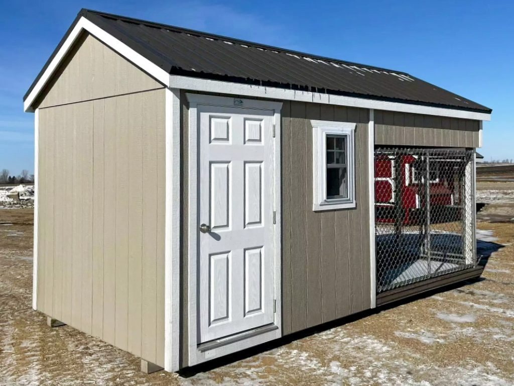 wooden dog kennel for sale in north dakota with insulated room