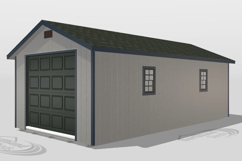 12x24 Garage Ranch Grey