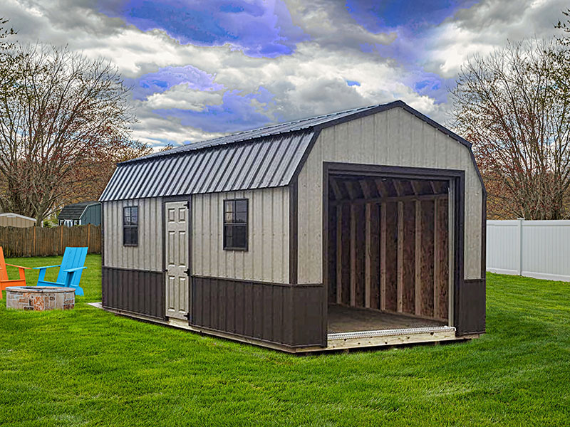 Prefab shed with metal siding for sale in north dakota