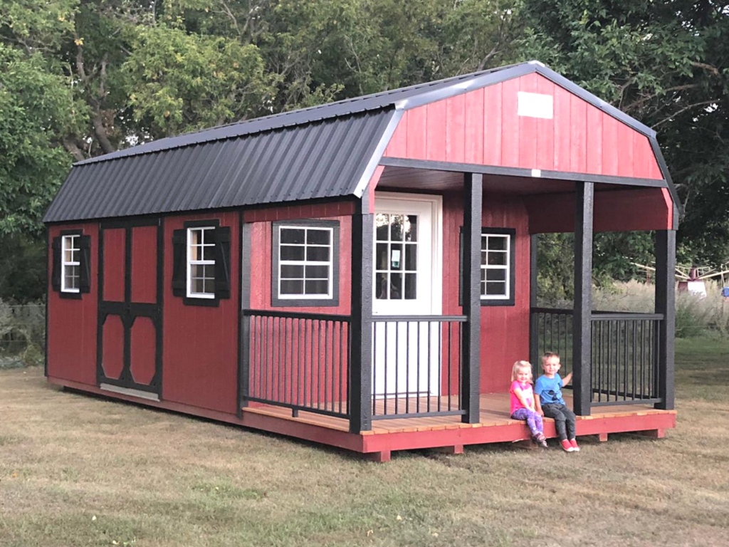cabin shed with porch for sale in minnesota