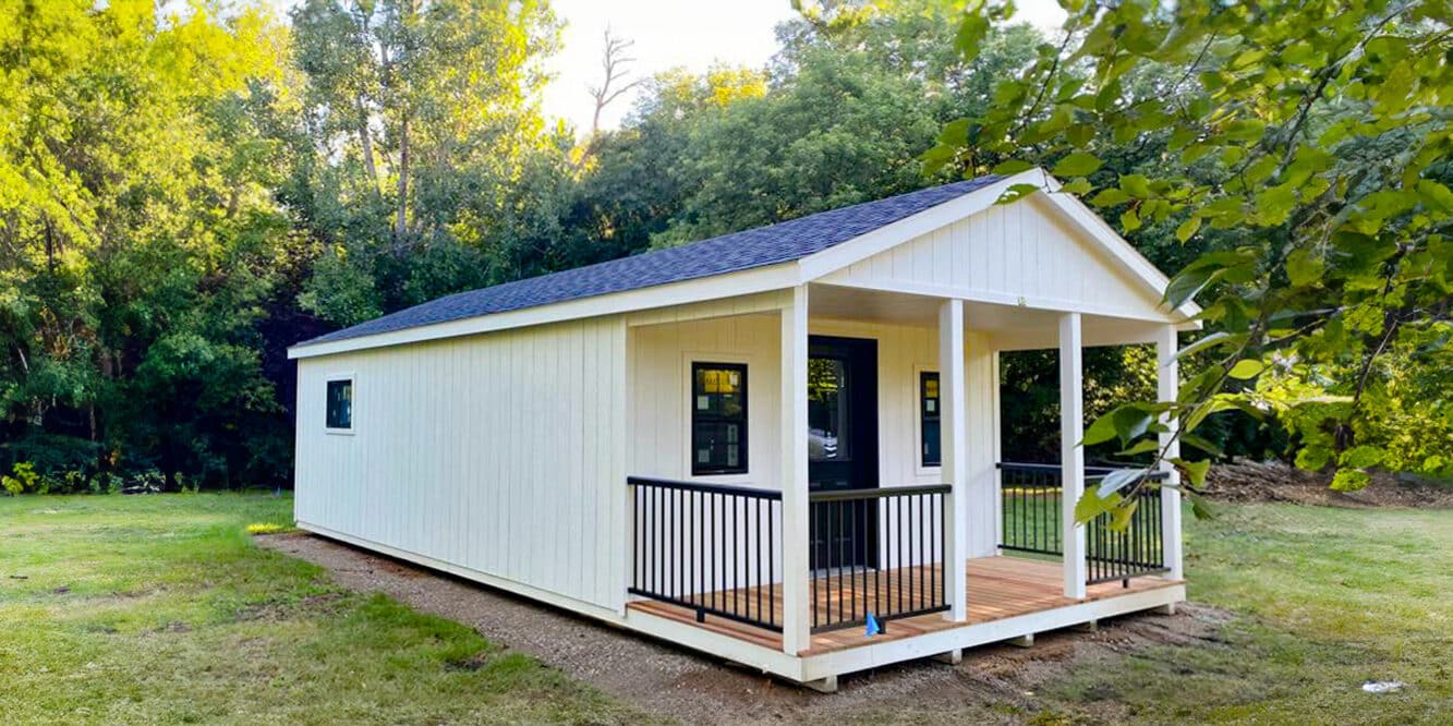 14x32 ranch porch cabin shed