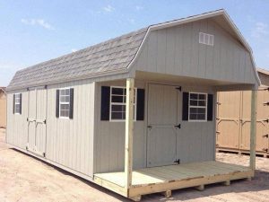 Sheds with Porches | Cabin-Style Sheds for Sale in Midwest