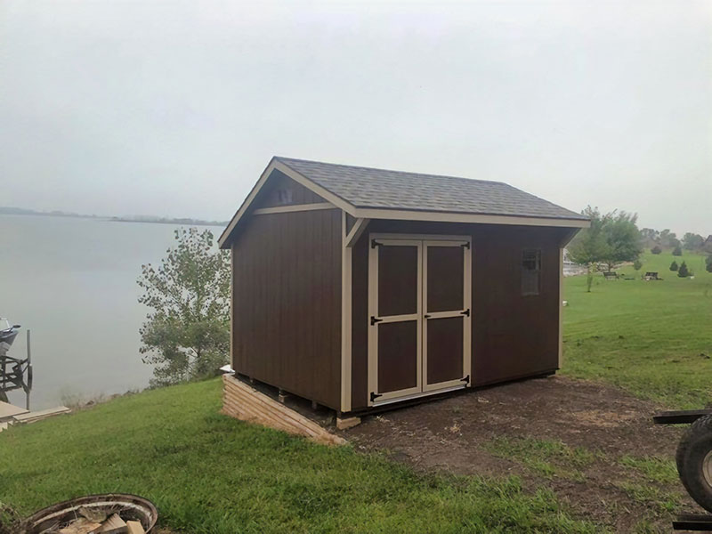 Wood panel quaker shed for sale
