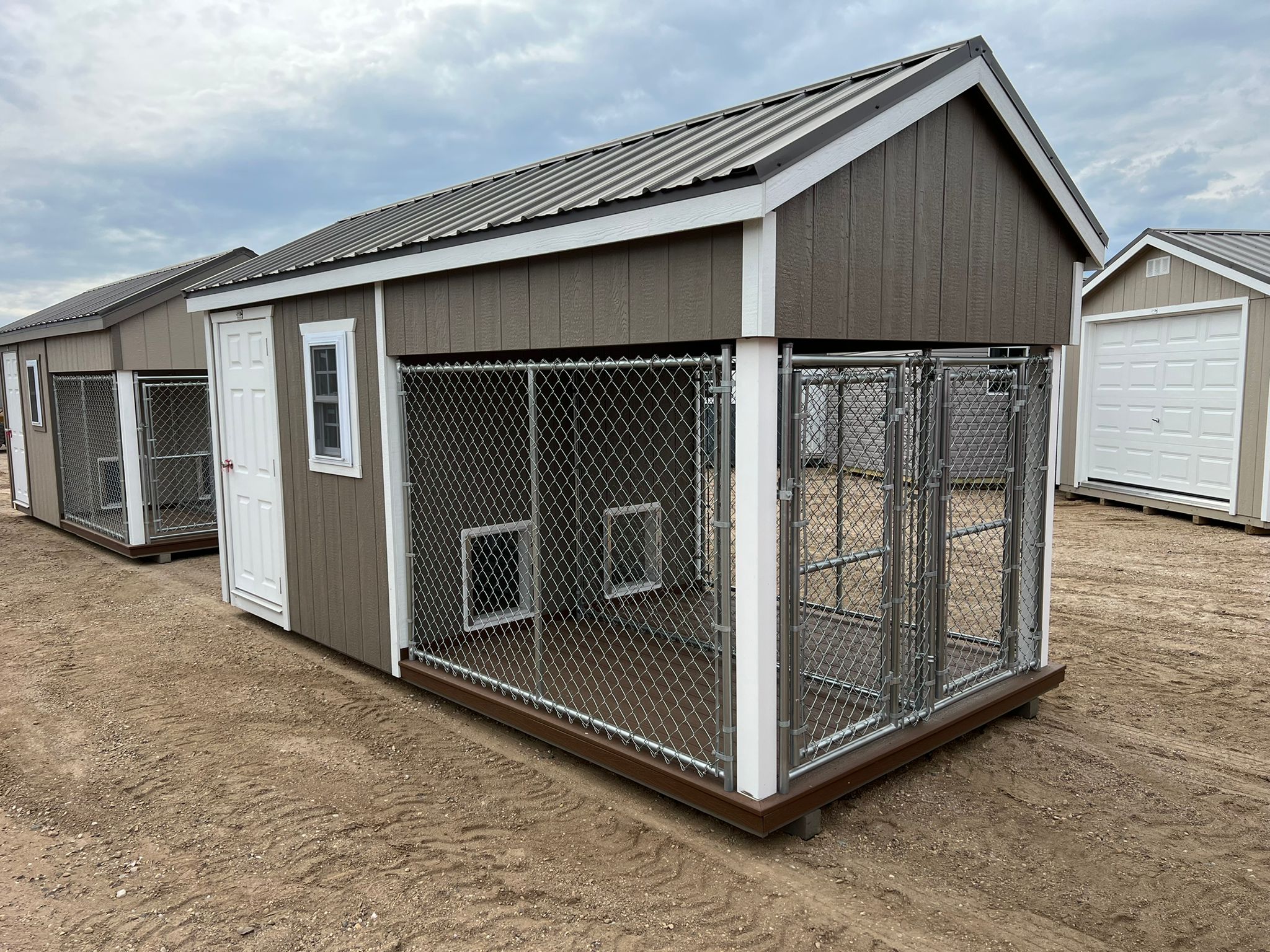 8'x16' A-Frame Double Dog Kennel with Feed Room For Sale| #137131 |  Northland Sheds
