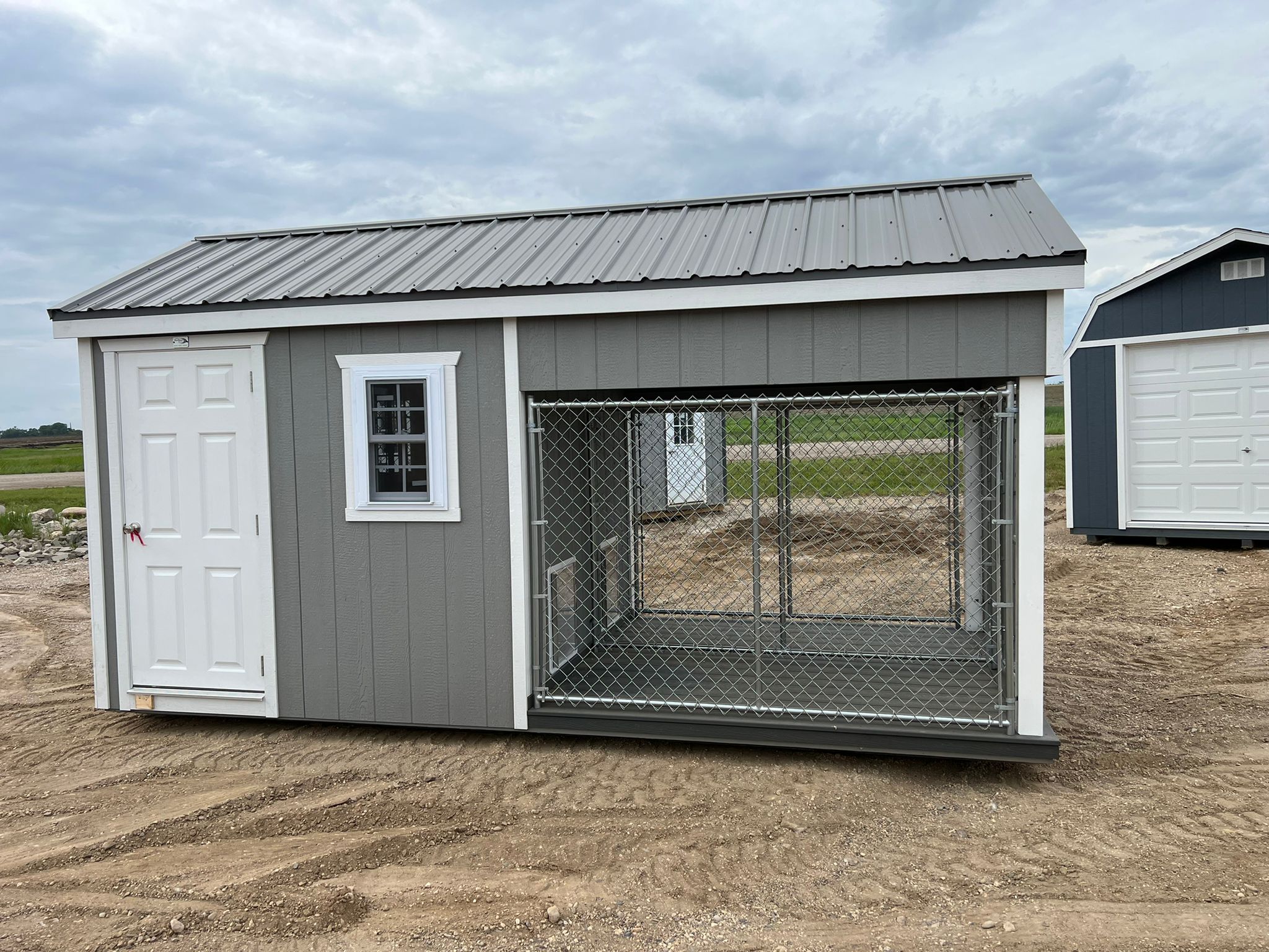 8'x16' A-Frame Double Dog Kennel with Feed Room For Sale| #137132 |  Northland Sheds